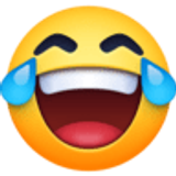 Visage riant aux larmes - Facebook