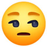 Visage blasé - Facebook