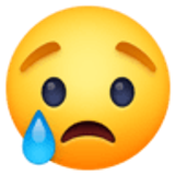 Visage qui pleure - Facebook