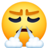 Visage avec fumée sortant des narines - Facebook