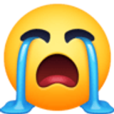 Visage qui pleure à chaudes larmes - Facebook