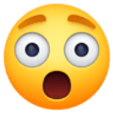 Visage stupéfait - Facebook