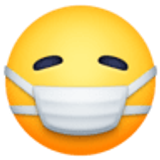 Visage avec masque - Facebook
