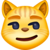 Chat avec sourire en coin - Facebook