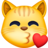 Chat qui fait un bisou - Facebook
