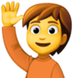 Personne qui lève la main - Facebook