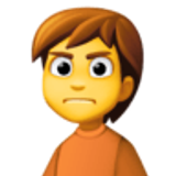 Personne fronçant les sourcils - Facebook