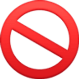 Symbole d’interdiction - Facebook