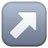 Flèche haut droite - Facebook