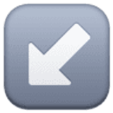 Flèche bas gauche - Facebook