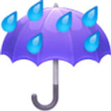 Parapluie avec gouttes de pluie - Facebook