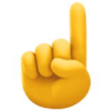 Index pointant vers le haut - Facebook