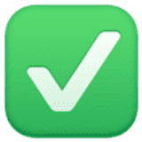 Bouton coché - Facebook