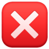 Bouton croix - Facebook