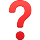 Point d’interrogation rouge - Facebook