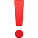 Point d’exclamation rouge - Facebook