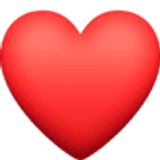 Cœur rouge - Facebook
