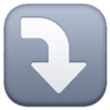 Flèche courbe bas - Facebook