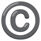Symbole copyright - Noto Color Emoji