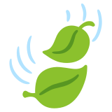 Feuille virevoltante - Noto Color Emoji