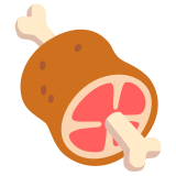 Viande sur un os - Noto Color Emoji