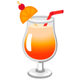 Cocktail tropical - Noto Color Emoji