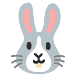 Tête de lapin - Noto Color Emoji