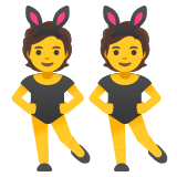 Personnes avec des oreilles de lapin - Noto Color Emoji