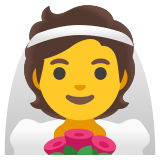 Personne mariée avec voile - Noto Color Emoji