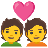 Couple avec cœur - Noto Color Emoji