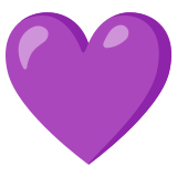 Cœur violet - Noto Color Emoji