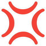 Symbole de colère - Noto Color Emoji