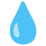 Goutte d’eau - Noto Color Emoji
