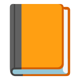 Livre orange - Noto Color Emoji