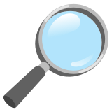 Loupe orientée à droite - Noto Color Emoji