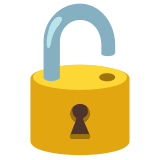 Cadenas ouvert - Noto Color Emoji