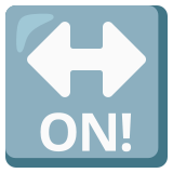 Flèche Activé - Noto Color Emoji