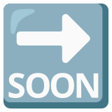 Flèche Bientôt - Noto Color Emoji