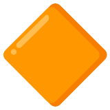 Grand losange orange - Noto Color Emoji