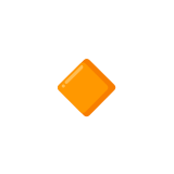 Petit losange orange - Noto Color Emoji