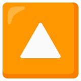 Petit triangle haut - Noto Color Emoji