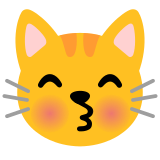 Chat qui fait un bisou - Noto Color Emoji