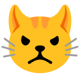 Chat qui boude - Noto Color Emoji