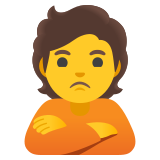 Personne qui boude - Noto Color Emoji