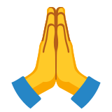 Mains en prière - Noto Color Emoji