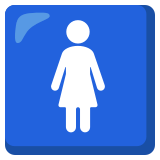 Symbole Toilettes femmes - Noto Color Emoji