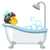Personne prenant un bain - Noto Color Emoji