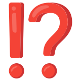 Points d’exclamation et d’interrogation - Noto Color Emoji