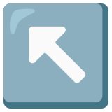 Flèche haut gauche - Noto Color Emoji