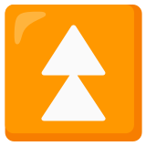 Double flèche vers le haut - Noto Color Emoji